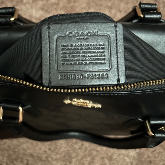 Coach F31383 Large Bennett Satchel Brown Black - Picture 4 of 4